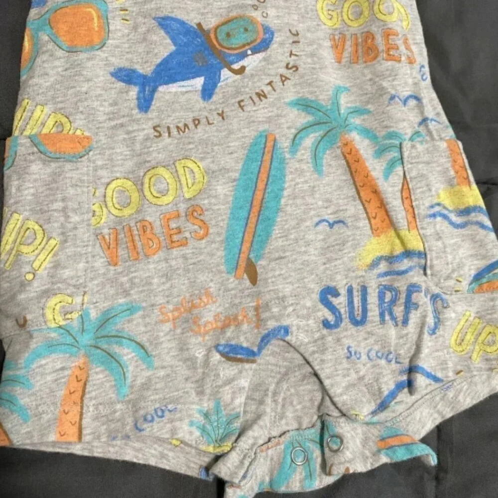 Sleeveless Surf Baby Romper